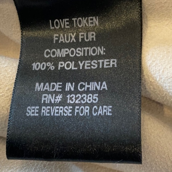NWT- Love Token Bentley Faux Fur Jacket - Picture 7 of 11